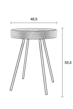 Removable Tray End Table | Zuiver Oak Tray | OROA.com