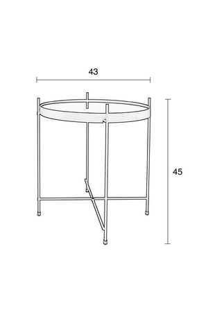 Round Framed Side Table (S) | Zuiver Cupid | OROA.com