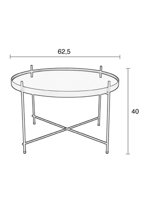 Round Framed Side Table (L) | Zuiver Cupid | OROA.com