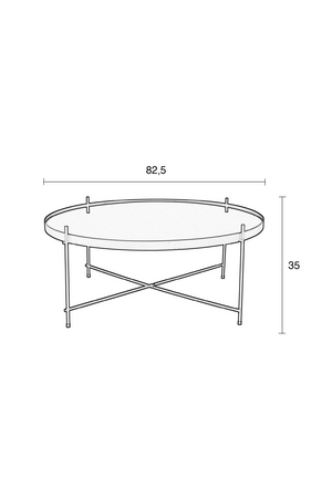 Round Framed Side Table (XXL) | Zuiver Cupid | OROA.com