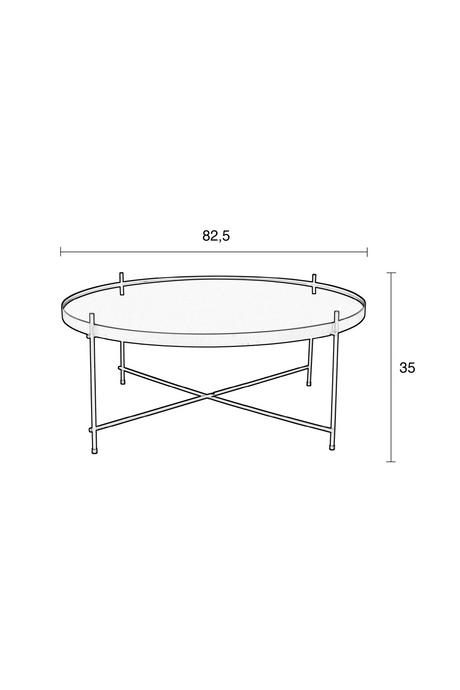 Round Framed Side Table (XXL) | Zuiver Cupid | OROA.com