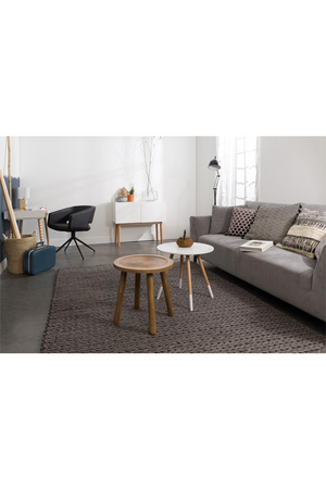 Carved Wooden Top End Table | Zuiver Dendron | Oroa.com