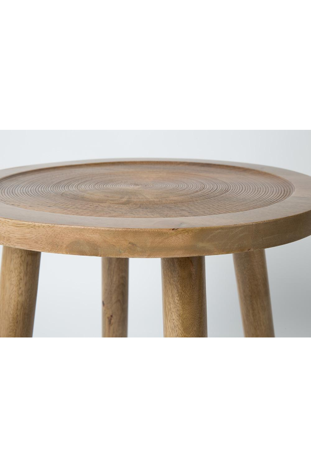 Carved Wooden Top End Table | Zuiver Dendron | Oroa.com