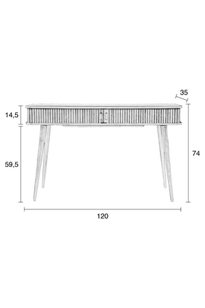 Ash Wood Console Table | Zuiver Barbier | Oroa.com