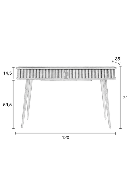 Ash Wood Console Table | Zuiver Barbier | Oroa.com