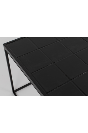 Black Tile Top Coffee Table | Zuivere Glazed | OROA.com