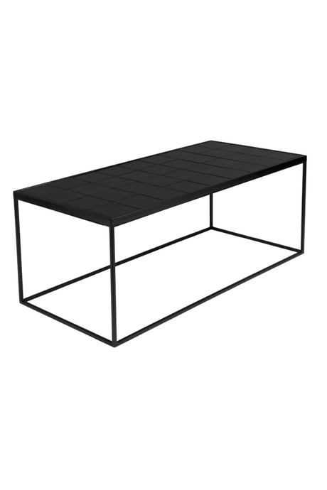 Black Tile Top Coffee Table | Zuivere Glazed | OROA.com