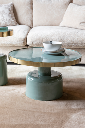Round Enameled Coffee Table | Zuiver Glam | Oroatrade