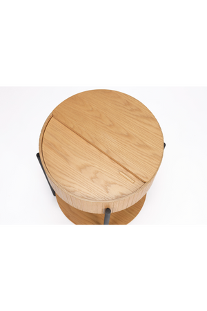 Round Oak Side Table | Zuiver Slides | OROA.com