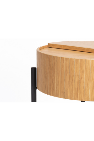Round Oak Side Table | Zuiver Slides | OROA.com