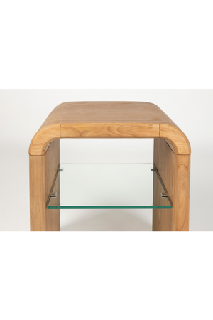 Oak Curved Side Table | Zuiver Brave | OROA.com