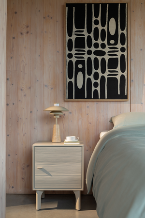 Beige 1-Door Bed Stand | Zuiver Morning | OROA.com