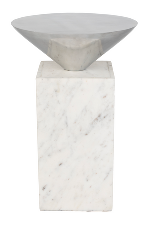 Marble Geometrical Side Table | Zuiver Pride | OROA.com