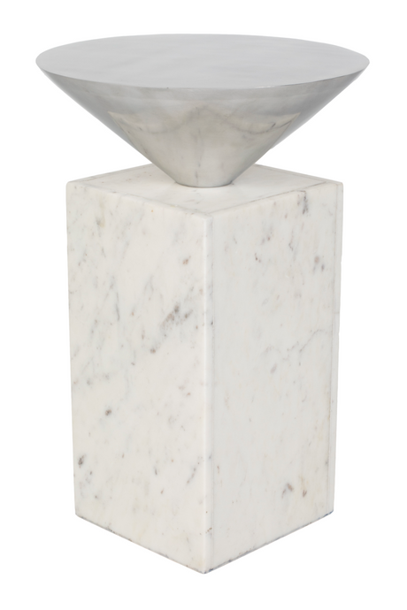 Marble Geometrical Side Table | Zuiver Pride | OROA.com