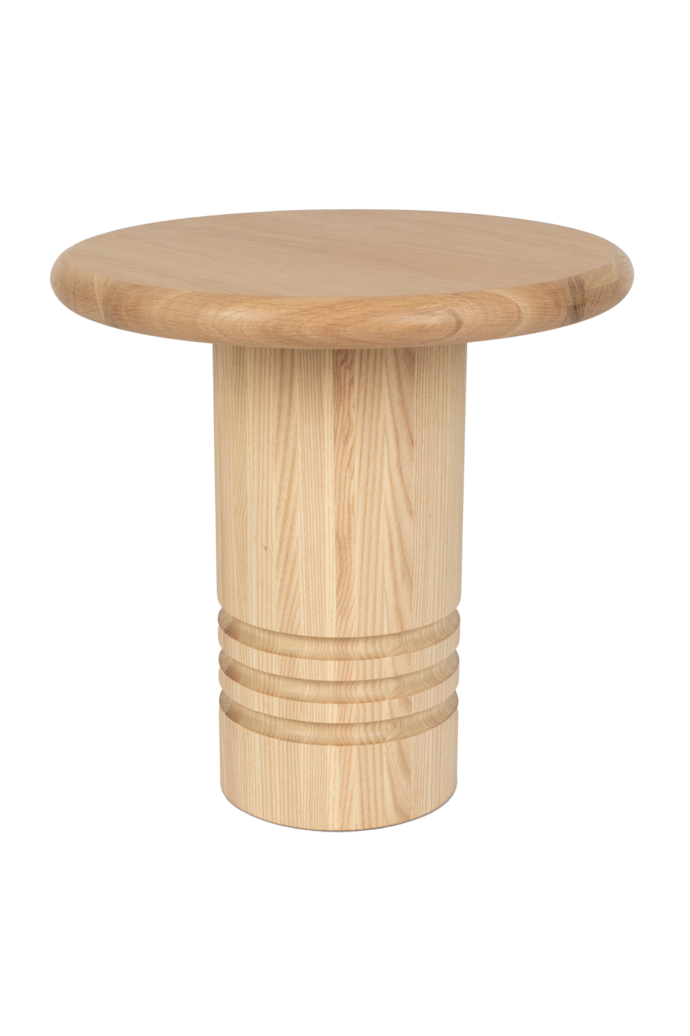Wooden Pedestal Side Table | Zuiver Chunk | OROA.com