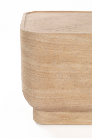 Minimalist Travertine Side Table | Zuiver Noble | OROA.com