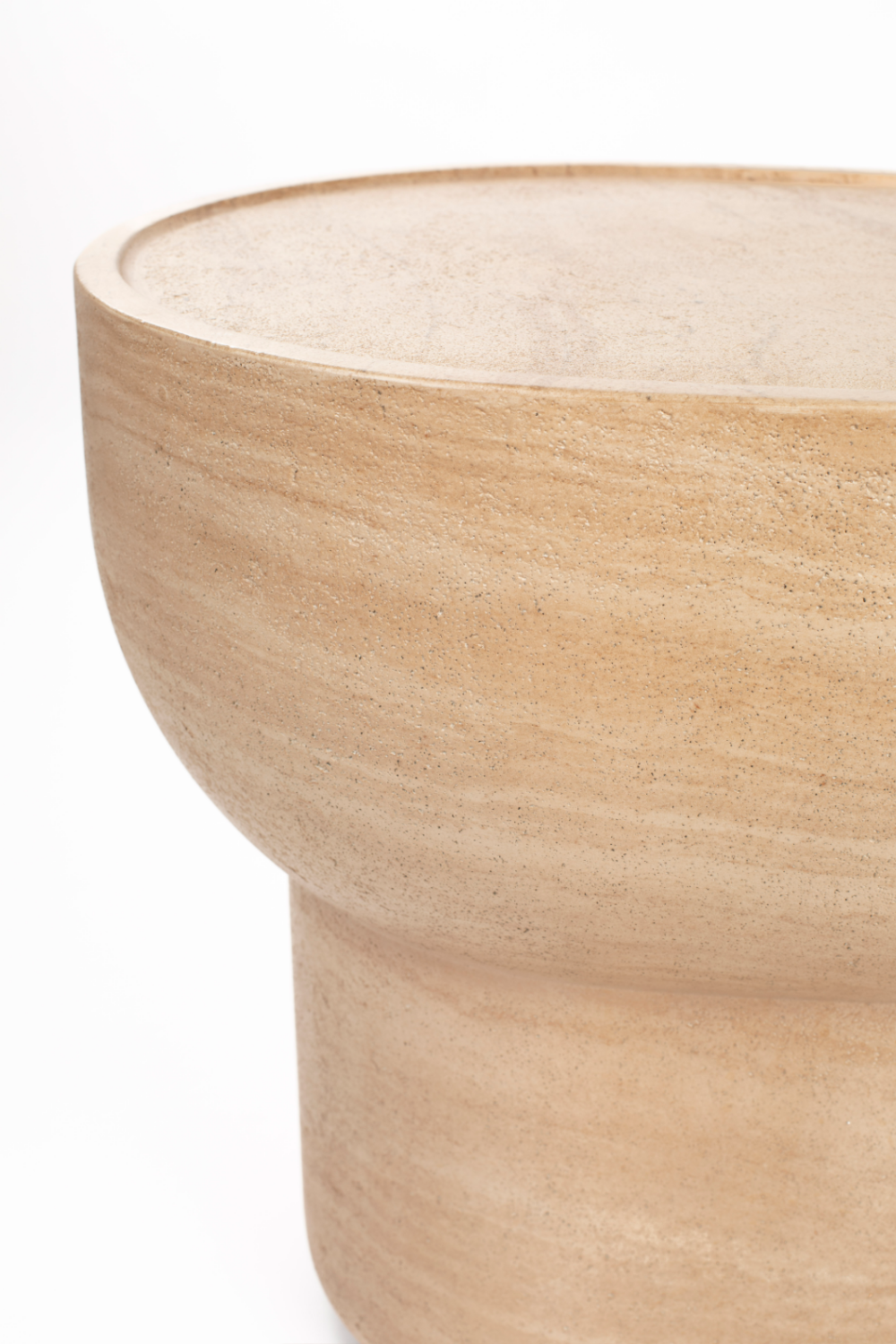 Minimalist Travertine Side Table | Zuiver Noble | OROA.com