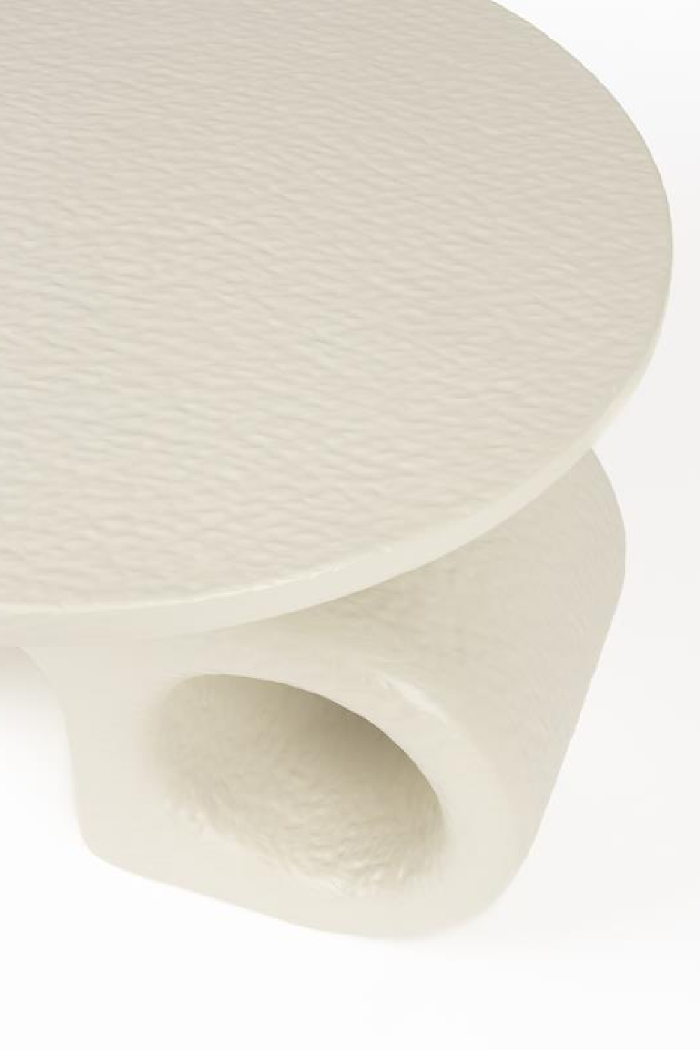 Beige Sculptural Side Table | Zuiver Hermit | OROA.com