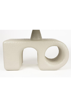 Beige Sculptural Side Table | Zuiver Hermit | OROA.com