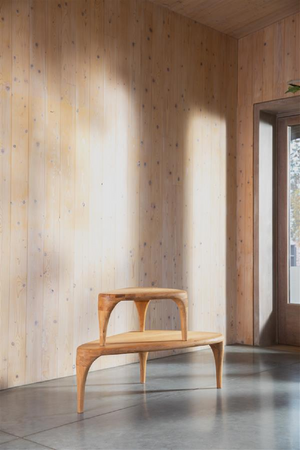 Solid Wood Nested Coffee Tables (2) | Zuiver Isla | OROA.com