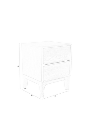 White Wooden Side Table | Zuiver June | OROA.com