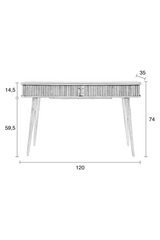 Ash Wood Console Table | Zuiver Barbier | Oroa.com