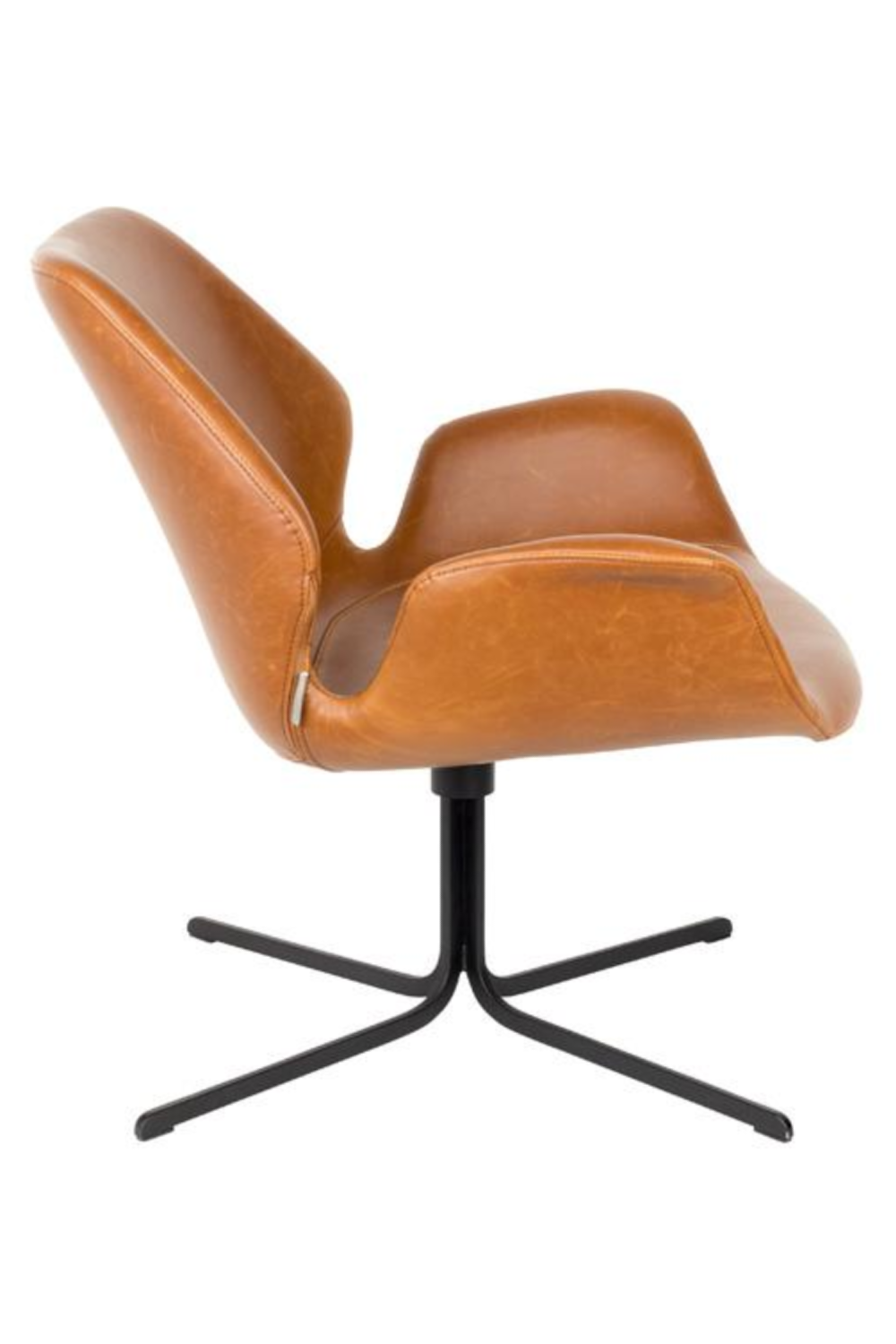 Leather Swivel Lounge Chair | Zuiver Nikki | Oroa.com