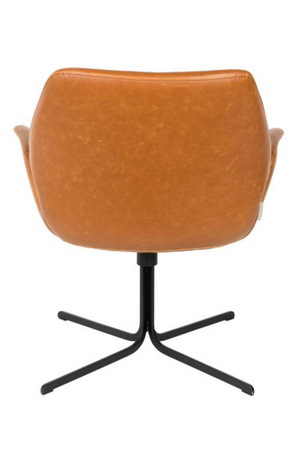 Leather Swivel Lounge Chair | Zuiver Nikki | Oroa.com