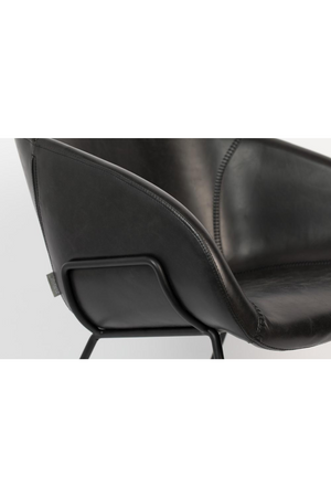 Baseball-Stitched Leather Lounge Chair | Zuiver Feston | Oroa.com