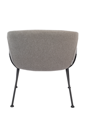 Gray Upholstered Lounge Chair | Zuiver Feston | OROA.com