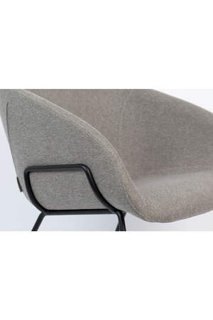 Gray Upholstered Lounge Chair | Zuiver Feston | OROA.com