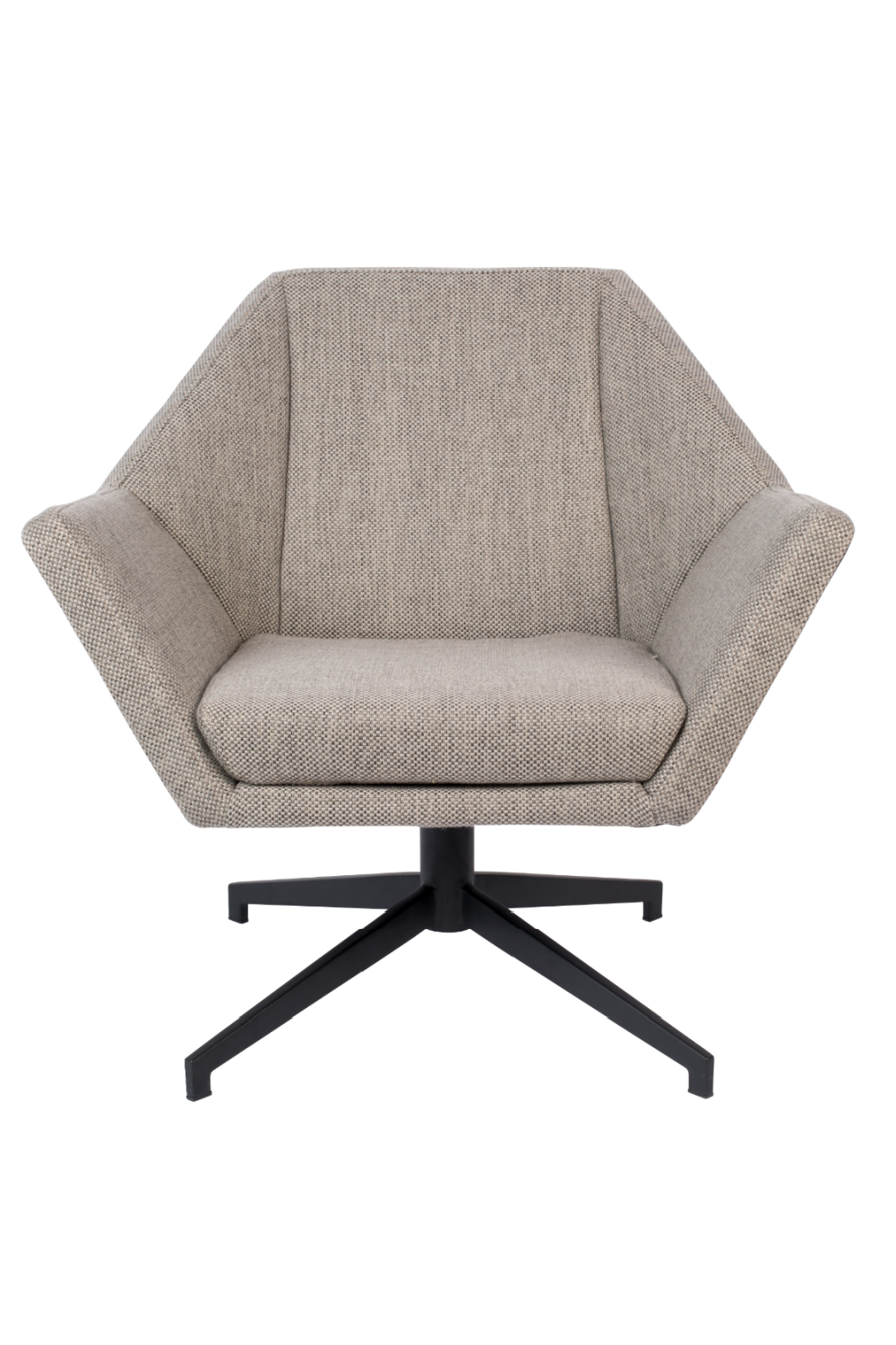 Gray Upholstered Lounge Chair | Zuiver Uncle Jesse | OROA.com