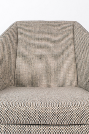 Gray Upholstered Lounge Chair | Zuiver Uncle Jesse | OROA.com
