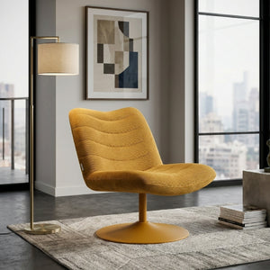   Upholstered Pedestal Lounge Chair | Oroa.com