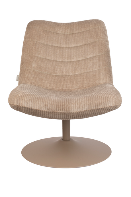Upholstered Pedestal Lounge Chair | Zuiver Bubba | OROA.com