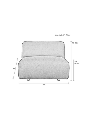 Modern Minimalist Love Seat | Zuiver Wings | Oroatrade.com