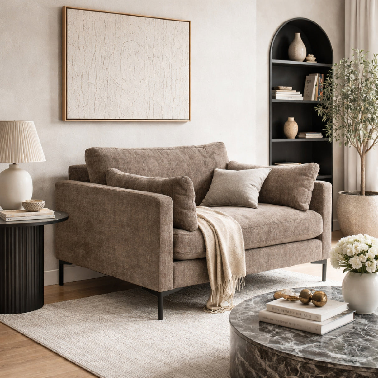   Modern Minimalist Love Seat | Oroa.com