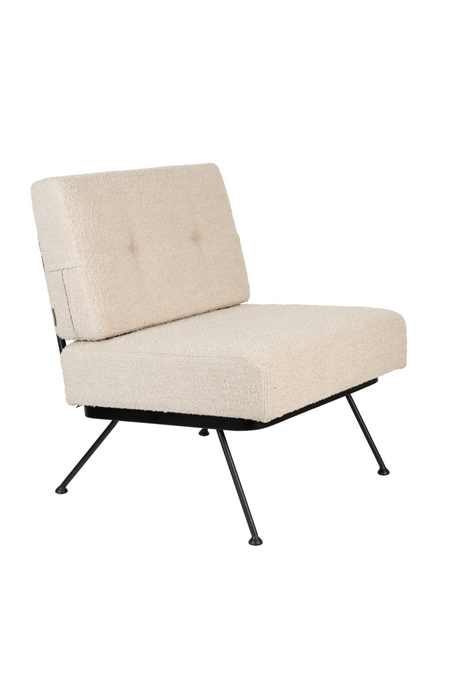   Beige Minimalist Lounge Chair | Oroa.com