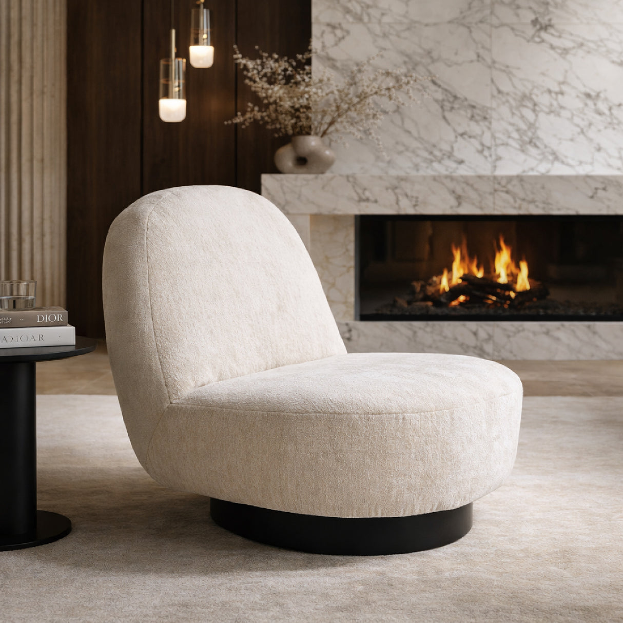   Round Modern Lounge Chair | Oroa.com