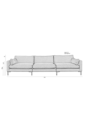 Upholstered 4-5 Seater Sofa | Zuiver Summer | Oroa.com