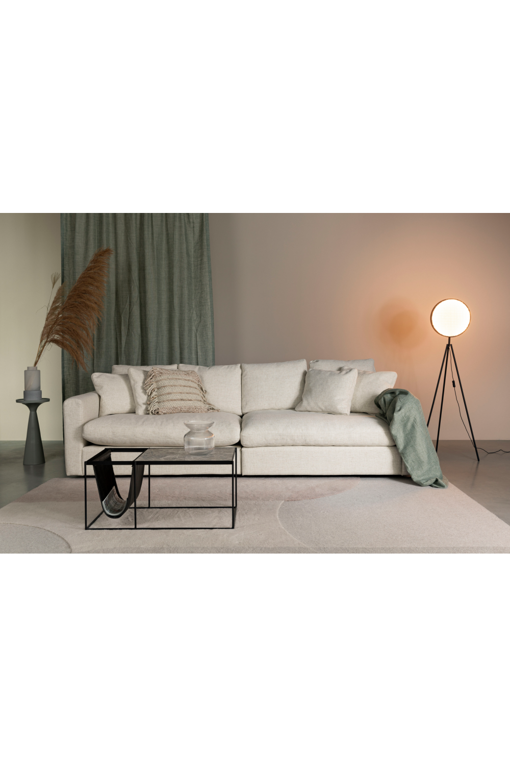 Upholstered 3-Seater Sofa | Zuiver Sense | Oroatrade.com