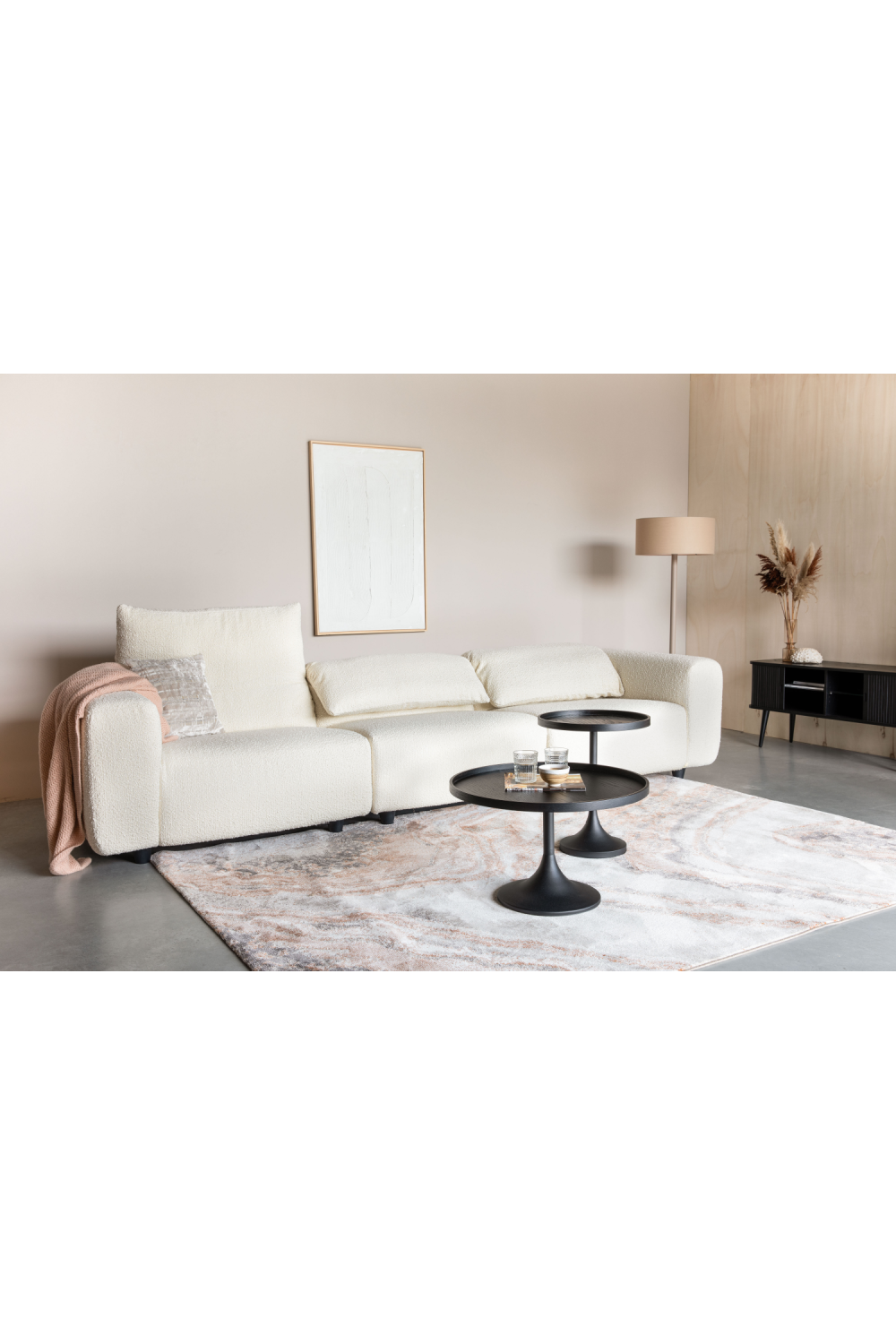 Mixed Fabric Upholstered Sofa | Zuiver Wings | OROA.com