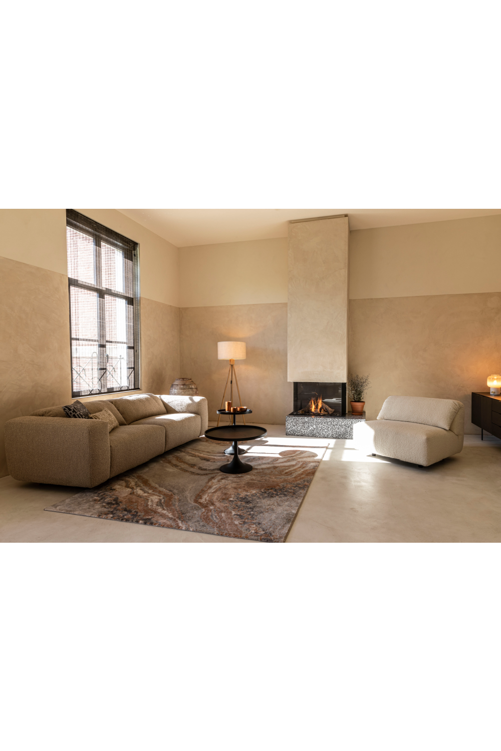 Modern Minimalist 3-Seater Sofa | Zuiver Wings | OROA.com