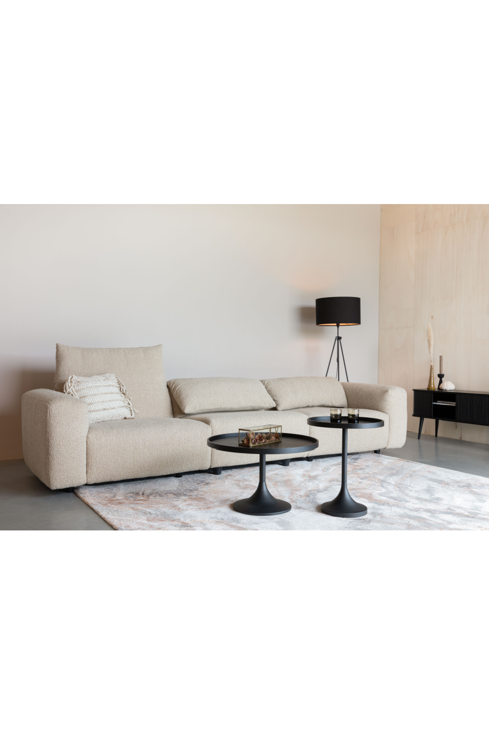 Mixed Fabric Upholstered Sofa | Zuiver Wings | OROA.com