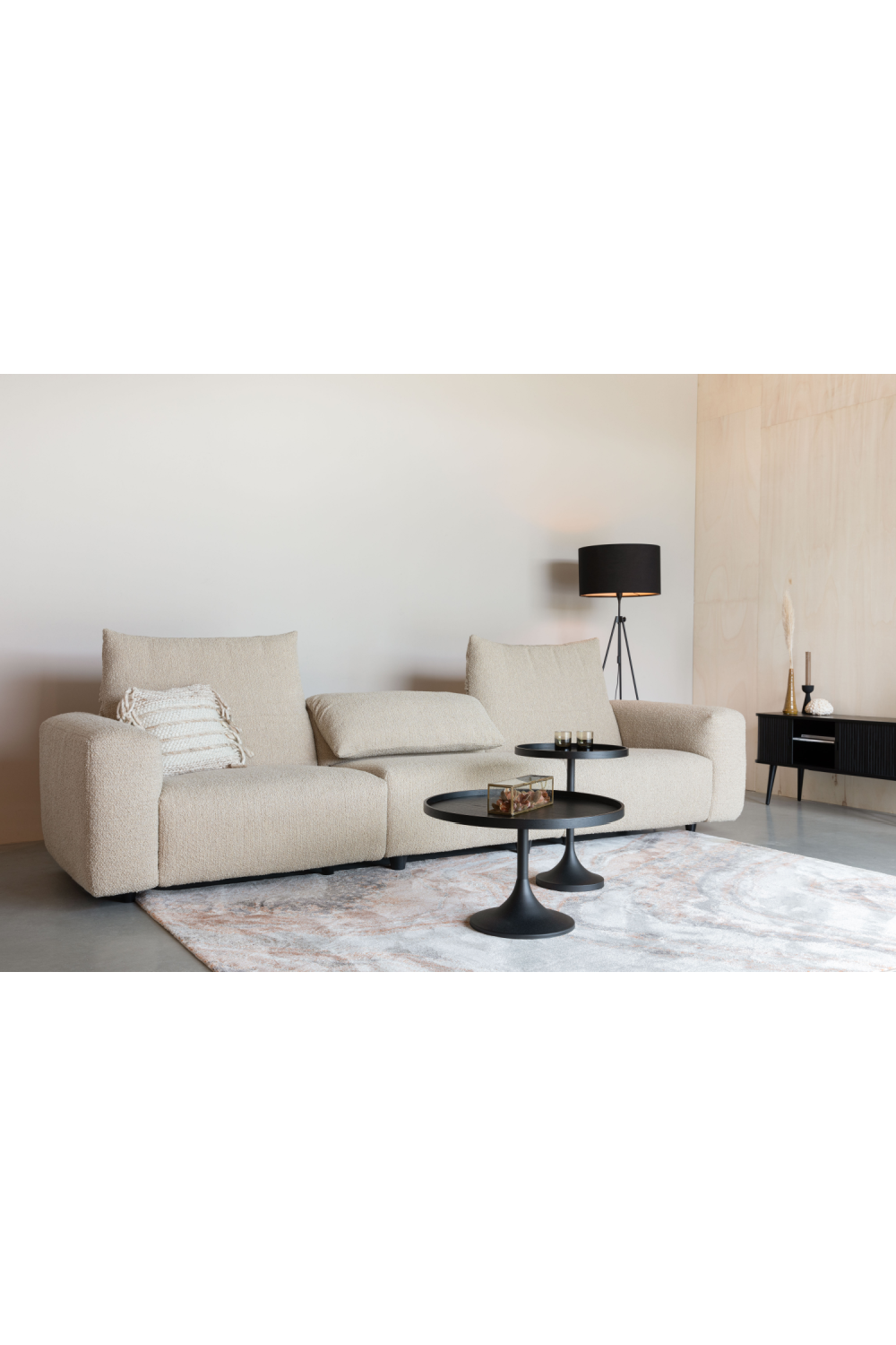 Mixed Fabric Upholstered Sofa | Zuiver Wings | OROA.com