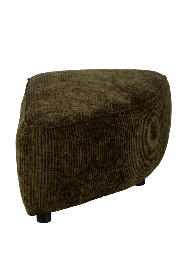 Green Upholstered Pouf | Zuiver Hunter | OROA.com