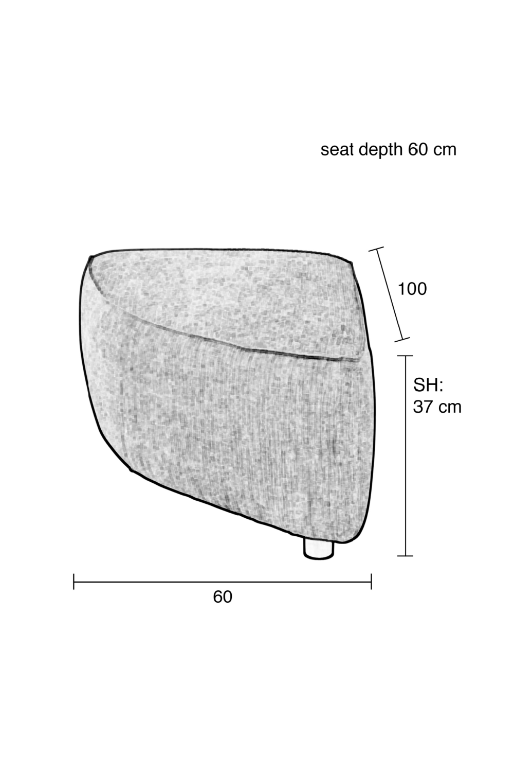 Beige Upholstered Sofa | Zuiver Hunter | OROA.com