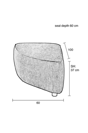 Beige Upholstered Sofa | Zuiver Hunter | OROA.com