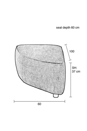 Blue Upholstered Sofa | Zuiver Hunter | OROA.com