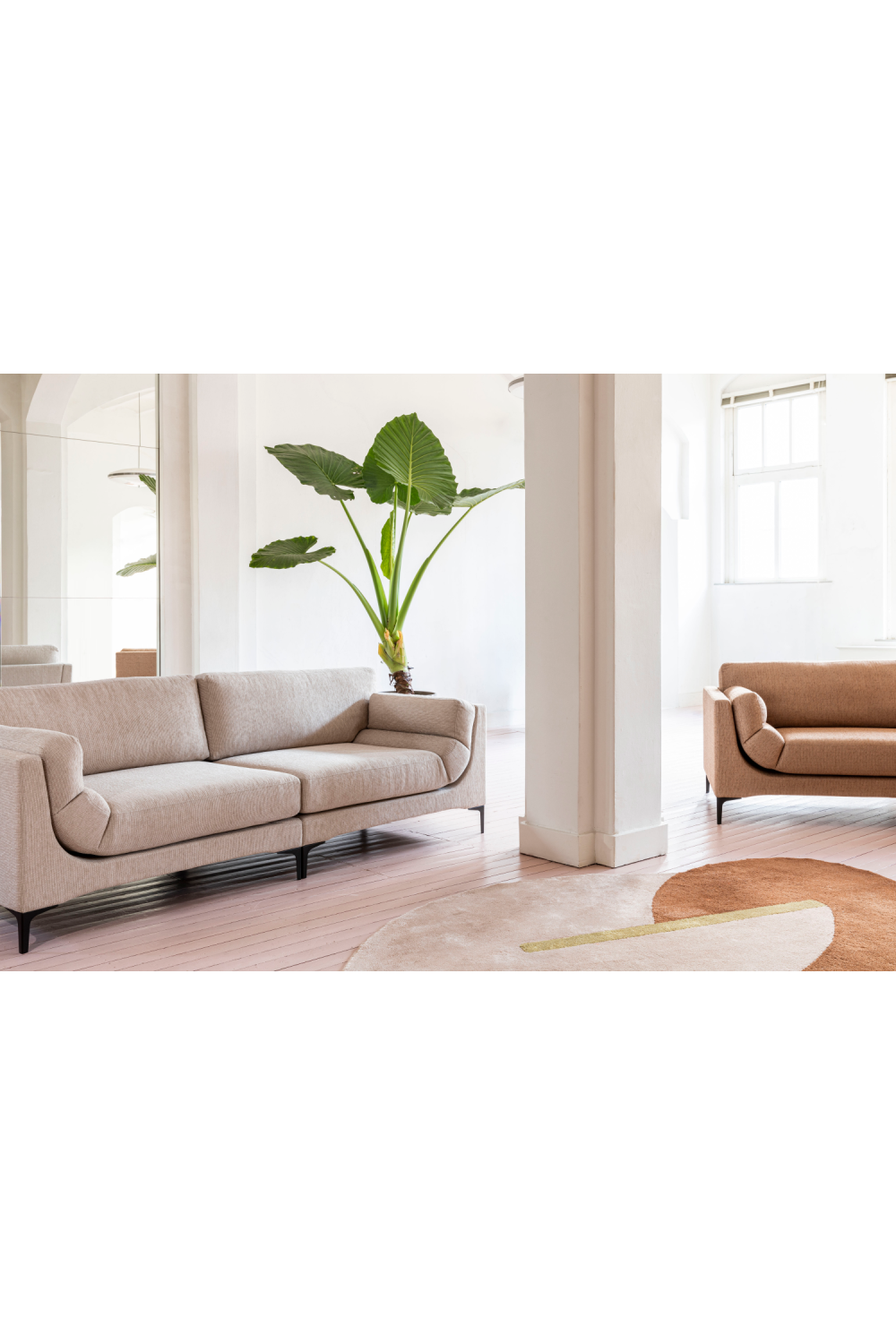 Fabric Upholstered Modern Sofa | Zuiver Balcony | OROA.com